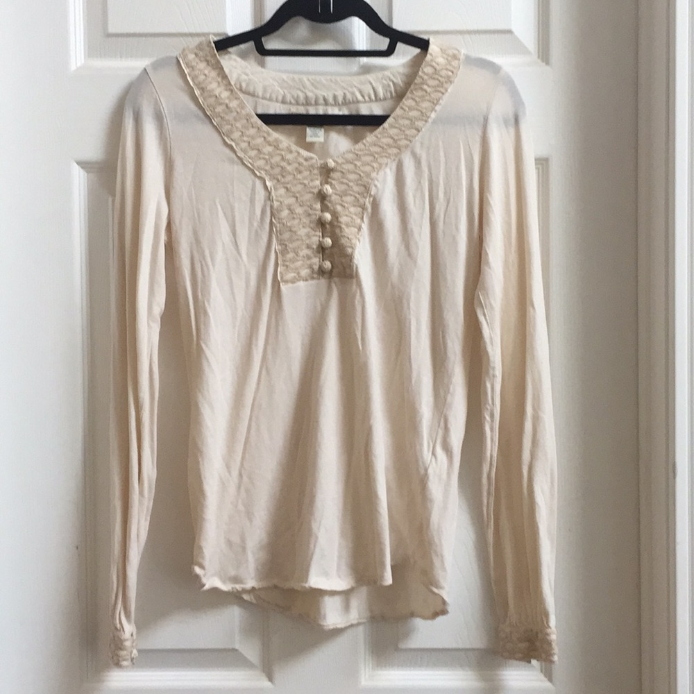 Lucky Brand boho button down top